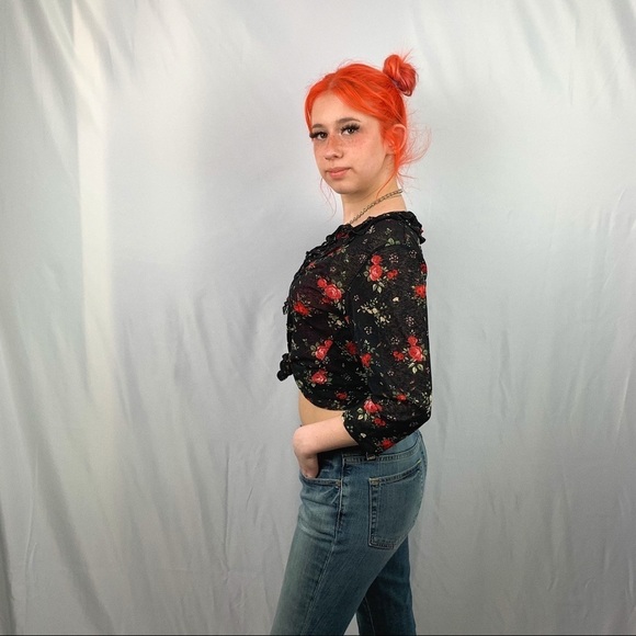 St. peter trachten vintage floral blouse - Picture 2 of 7